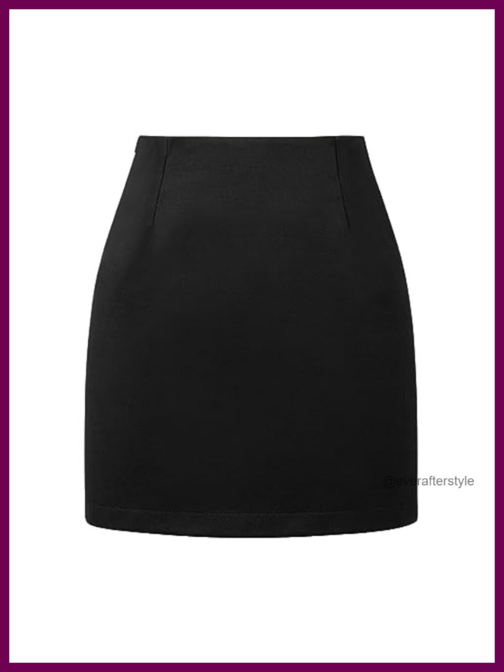 Wool Plaid Mini Pencil Skirt High Waisted Bodycon Wool Blend Fall